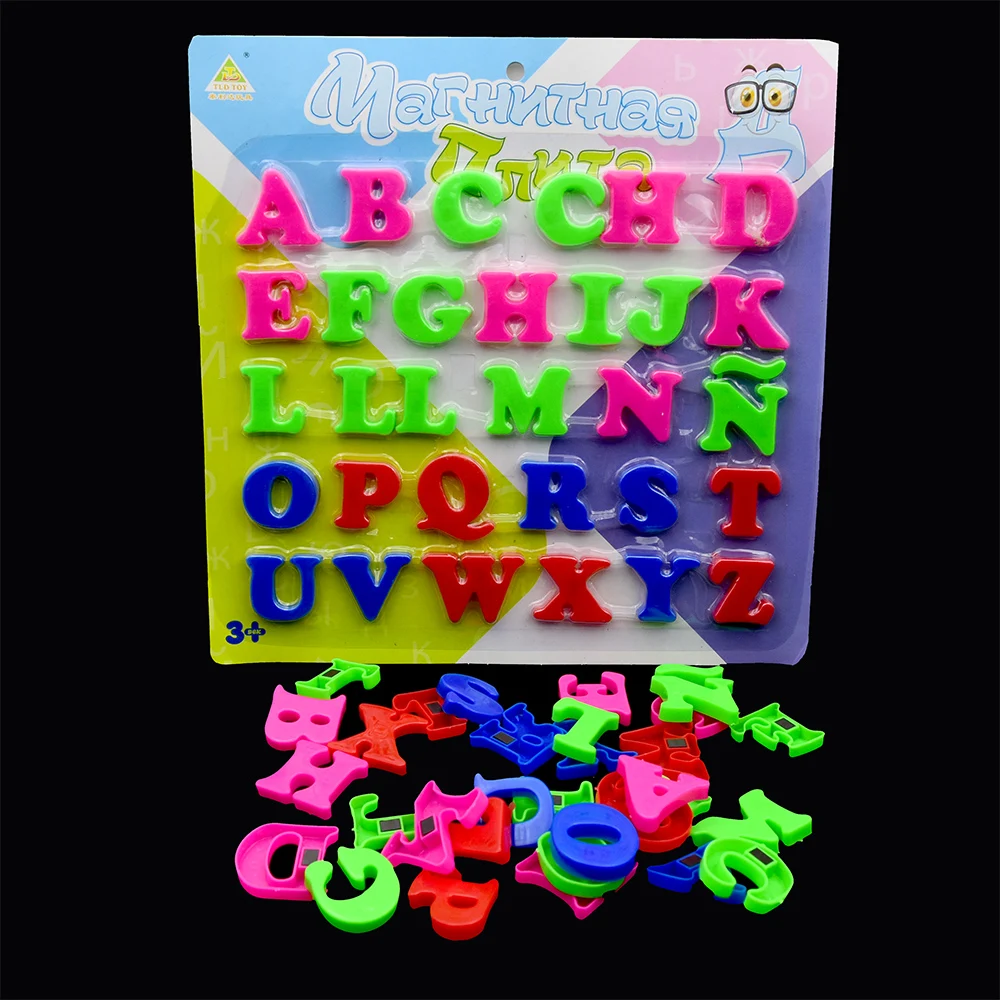 Magnetic Letter Board - Imanes españoles para nevera, alfabeto ABC,