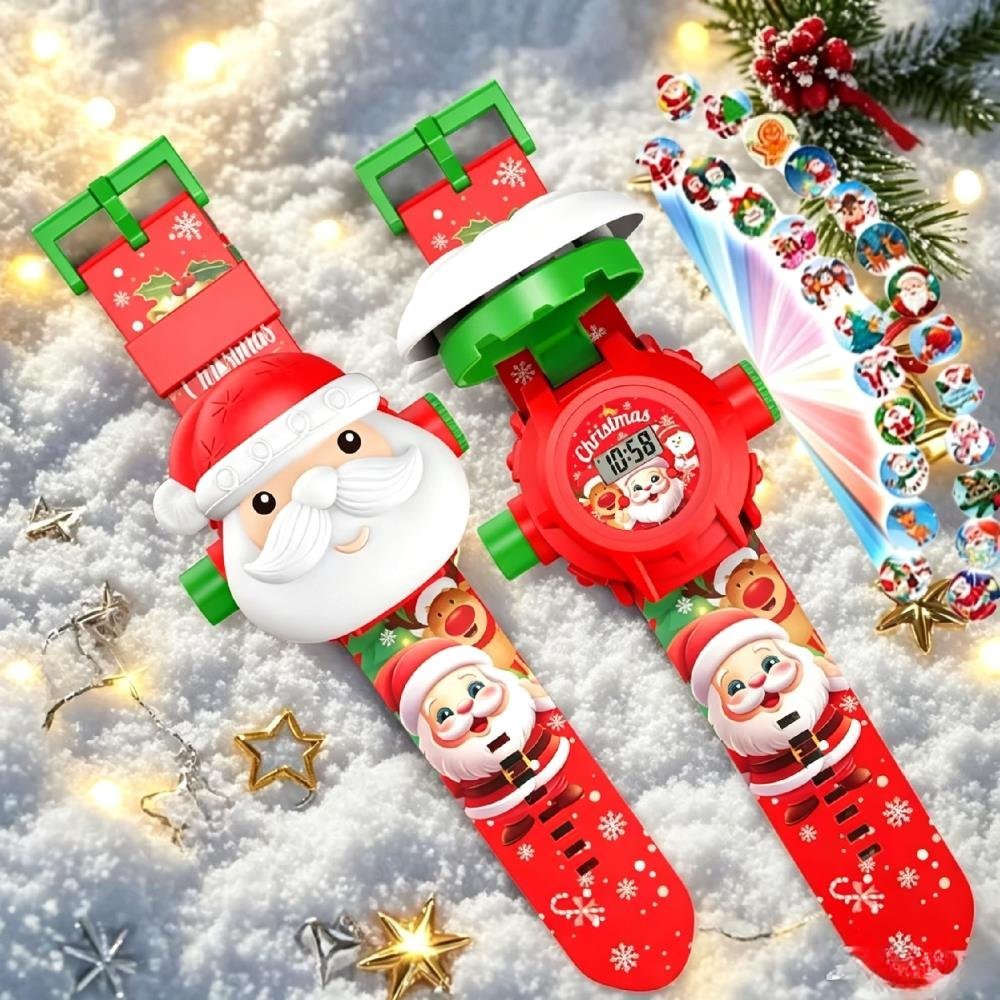 Reloj de proyección navideño,  - Kids Educational Watch reseña y precio
