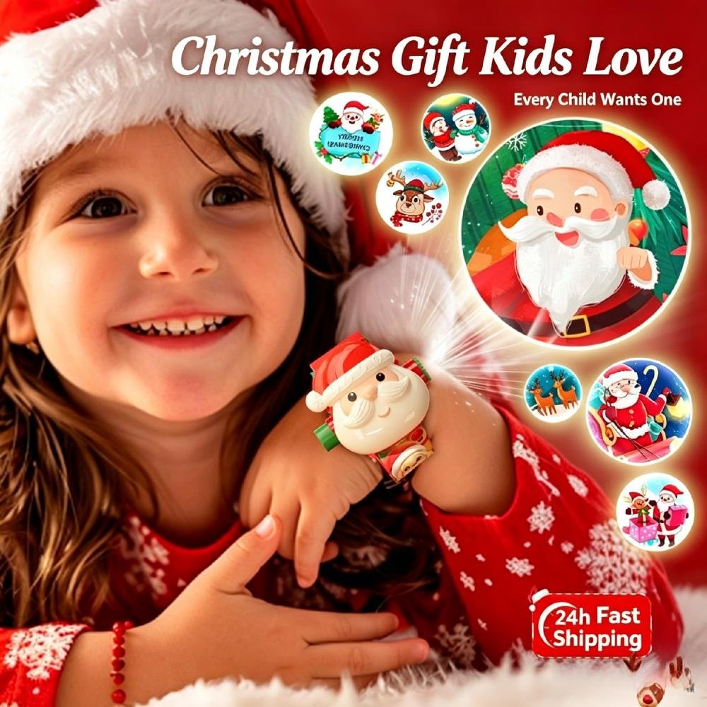 Reloj de proyección navideño,  - Kids Educational Watch reseña y precio