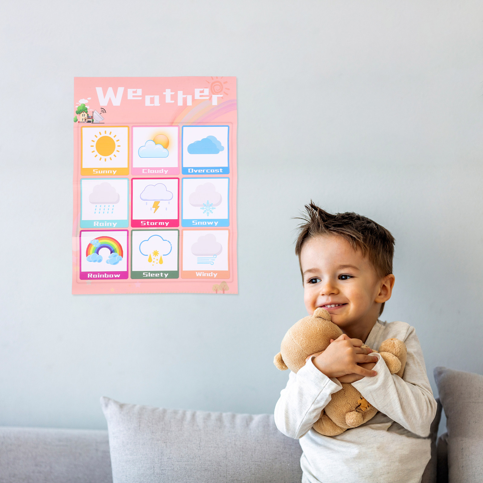 1 unidad: cartel educativo de  - Kids Educational Poster reseña y precio