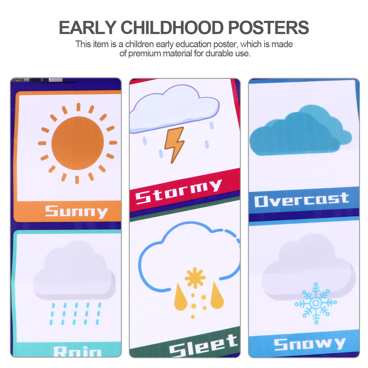 1 unidad: cartel educativo de  - Kids Educational Poster reseña y precio