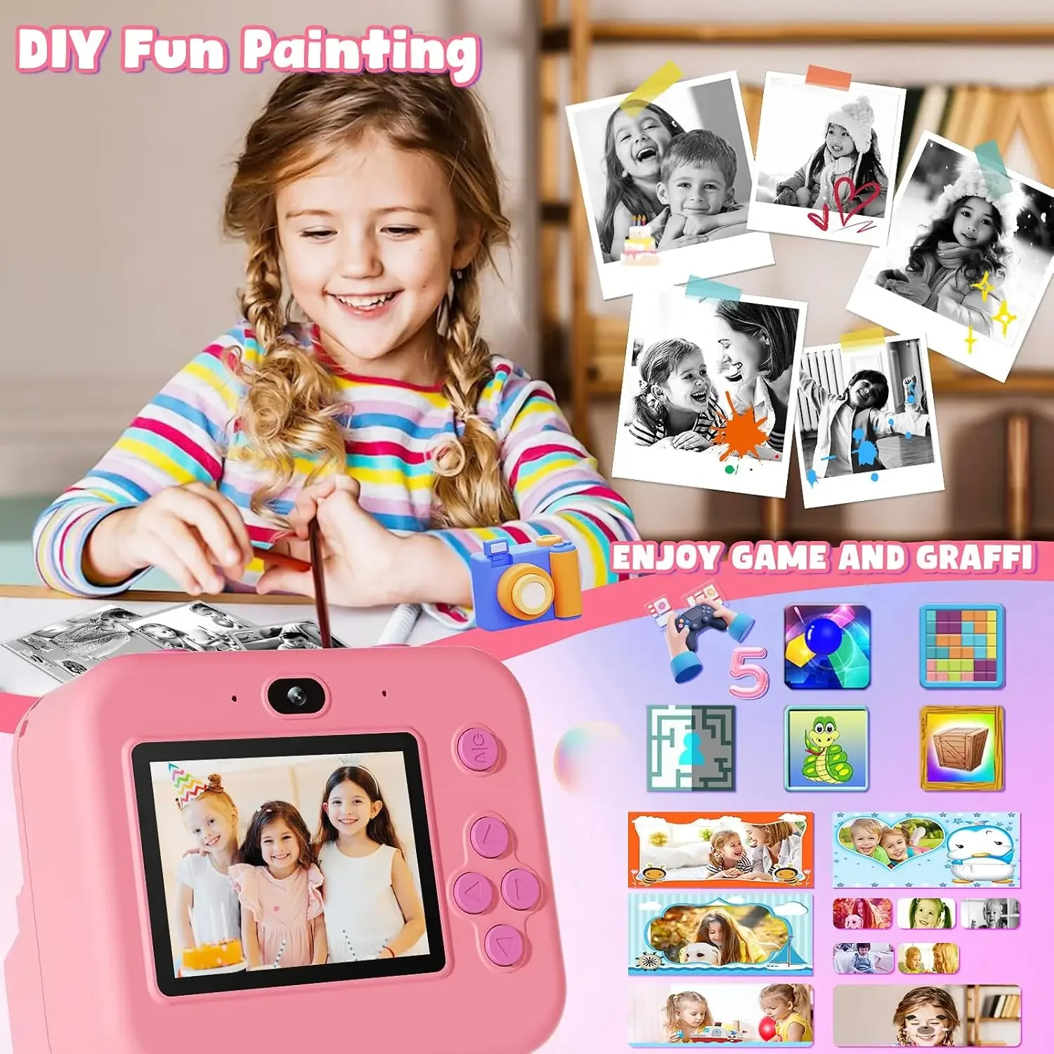 Cámara Digital para niños, imp - Japanese Kids Education reseña y precio